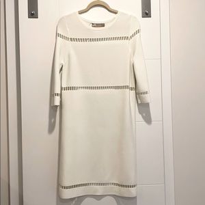 ASOS white sweater knit dress